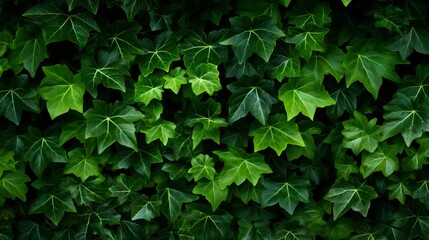 Fototapeta na wymiar Green ivy leaves as a background. Natural texture. Nature. Generative AI