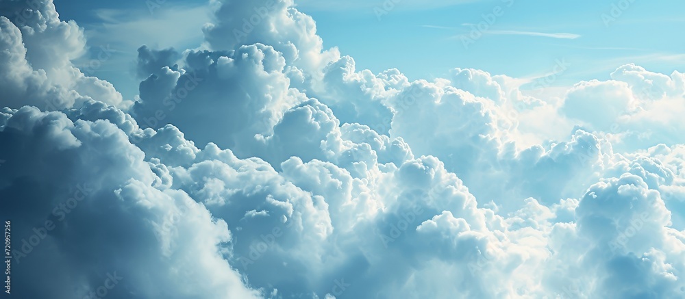 Poster beautiful cloud as background: mesmerizing cloudscape enhancing the visual appeal with a serene clou