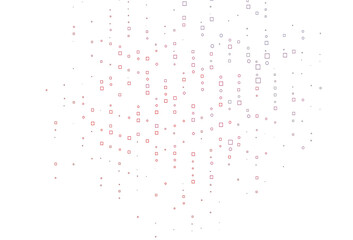 Light Blue, Red vector pattern with crystals, rectangles.