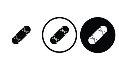 icon Skateboard black outline for web site design 
and mobile dark mode apps 
Vector illustration on a white background
