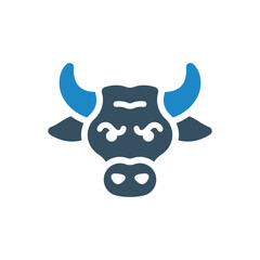 bull icon vector illustration