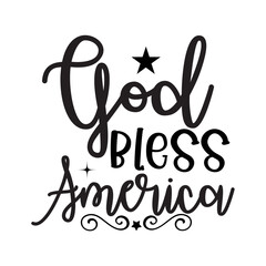 God Bless America SVG Cut File