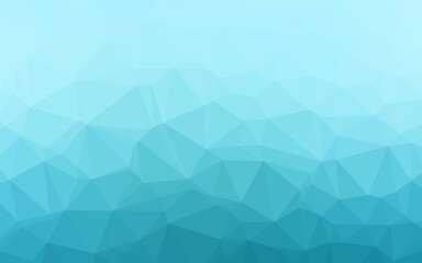 Light BLUE vector abstract polygonal layout. Glitter abstract illustration with an elegant design. Completely new template for your business design.
