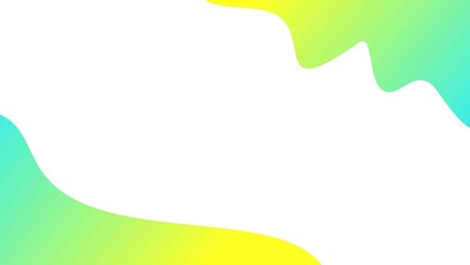 Abstract wave shaped background using yellow and cyan gradients
