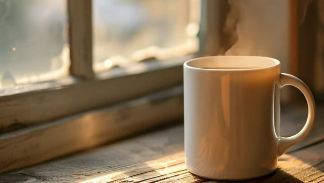 Mug on a windowsill