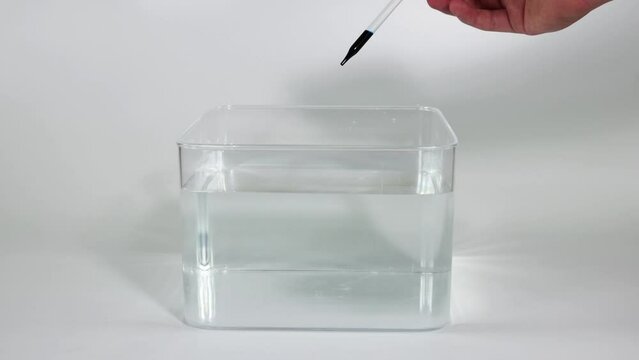 Ink Drop Diffusion in Water Experiment