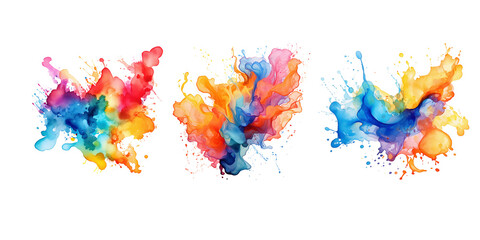 Watercolor splash paint stain abstract art and texture inspiration.