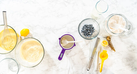 Crafting Lemon, Blueberry, and Vanilla Bundt Cakes
