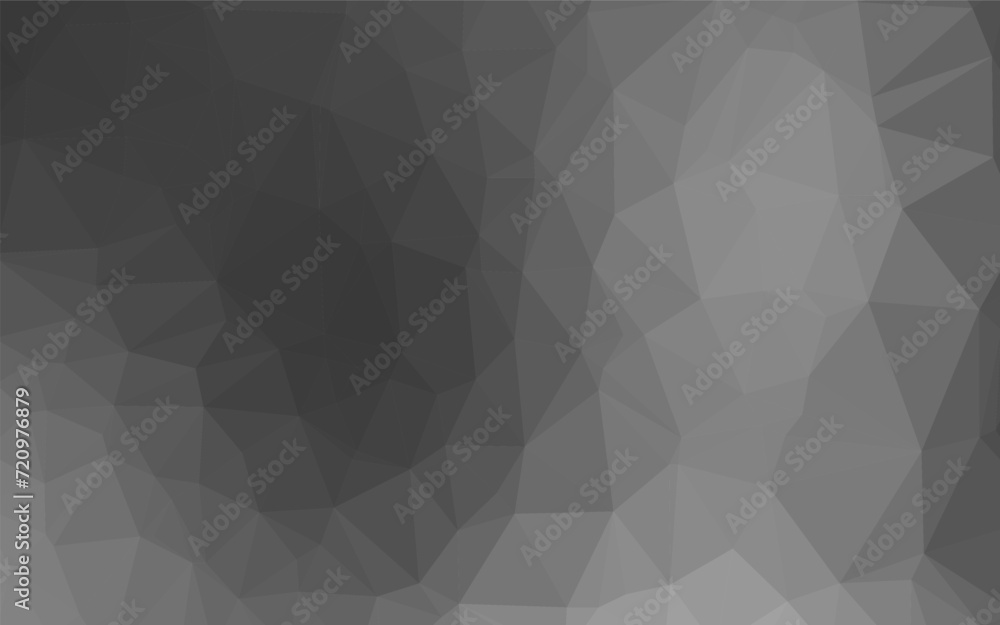 Poster light silver, gray vector shining triangular background. shining colored illustration in a brand new