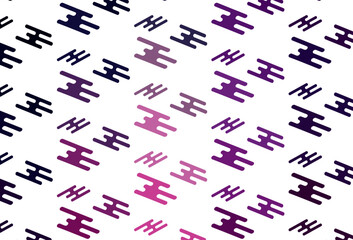 Light Purple, Pink vector background with straight lines.