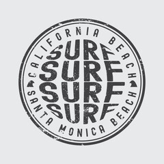 Surfing stylish t-shirt and apparel abstract design. Vector print, typography, poster