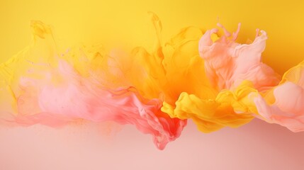 Abstract background with colorful paint splashes. illustration for your design Generative AI
