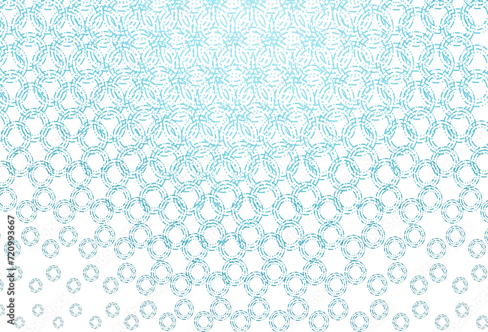 Poster light blue vector layout with circle shapes.