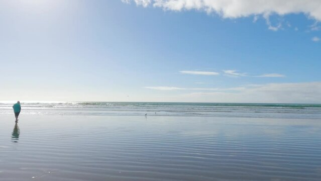 Serene Winter Day at Empty Pismo Beach