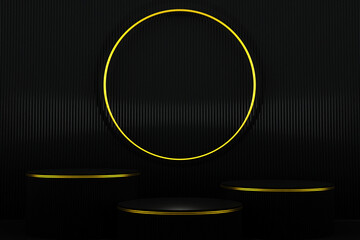 Empty Podium luxury  for cosmetic product display presentation stock photo