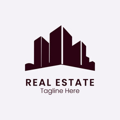 Real estate logo vector icon illustration