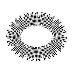 Abstract equalizer music sound wave circle vector icon symbol. logo design, round line icon, circle item, elements background, illustration