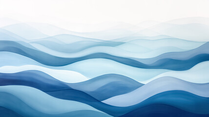 Naklejka premium abstract blue waves background
