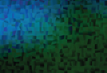 Dark Blue, Green vector background with rectangles.
