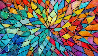 abstract colorful stained glass background