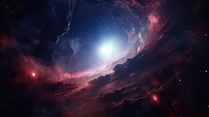 Space galaxy background: Majestic cosmic landscape with stars, nebulae, and celestial wonders
