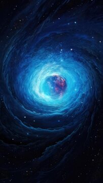 Spiraling Splendor: The Enigma of the Blue Wheel Galaxy