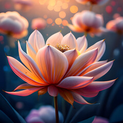 Light gentle abstract flower background. modern style.