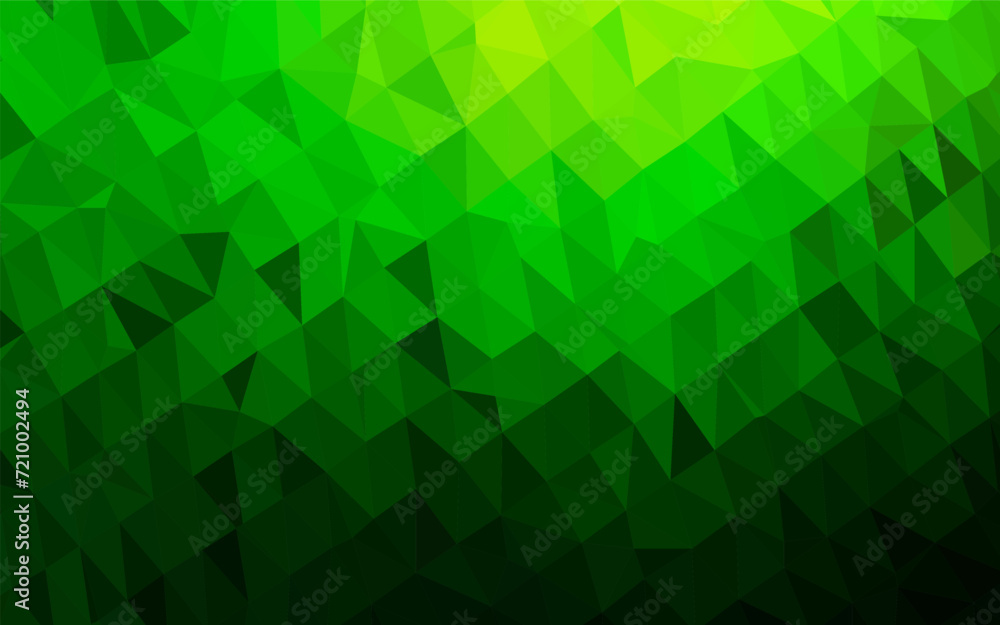 Poster light green vector polygonal background. a sample with polygonal shapes. elegant pattern for a brand