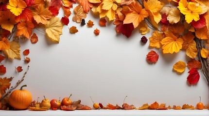 autumn leaves border, autumn leaves frame, atumn background for design, autmn banner design