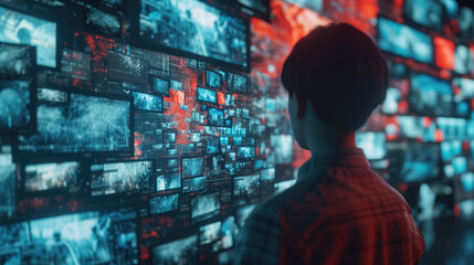 videos of people using various digital devices and AI (Artificial Intelligence) concept.