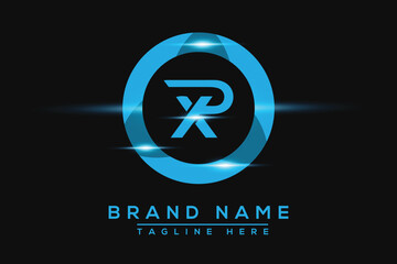 PX Blue logo Design. Vector logo design for business.