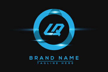 Fototapeta premium LQ Blue logo Design. Vector logo design for business.