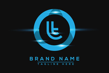 LT Blue logo Design. Vector logo design for business. - obrazy, fototapety, plakaty