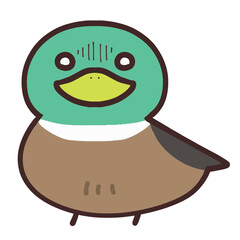 ショックを受けているシンプルな鳥のアイコン