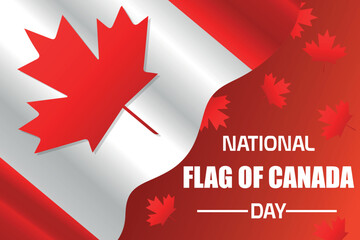 Festive banner for National Flag of Canada Day