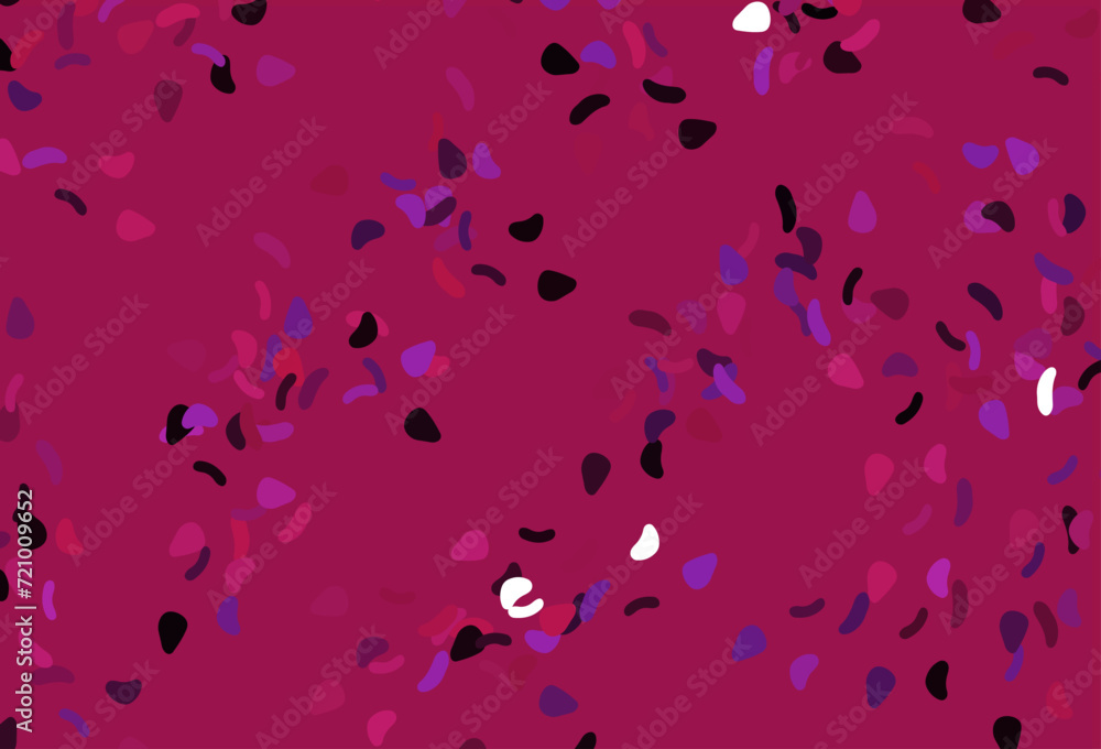 Poster light pink vector pattern with chaotic shapes.