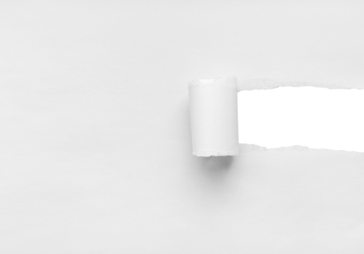 White Torn Paper Background