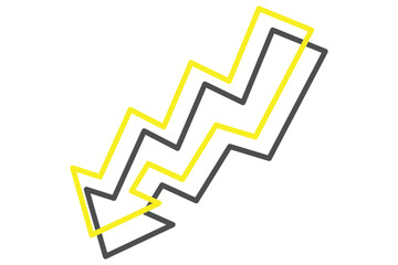 Arrow Highlight Note Sticker Design