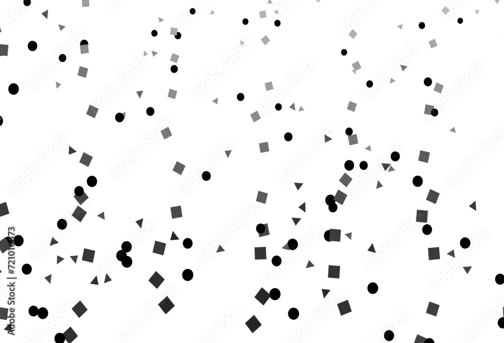 Poster light silver, gray vector pattern in polygonal style with circles.