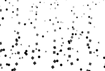 Light Silver, Gray vector pattern in polygonal style with circles.