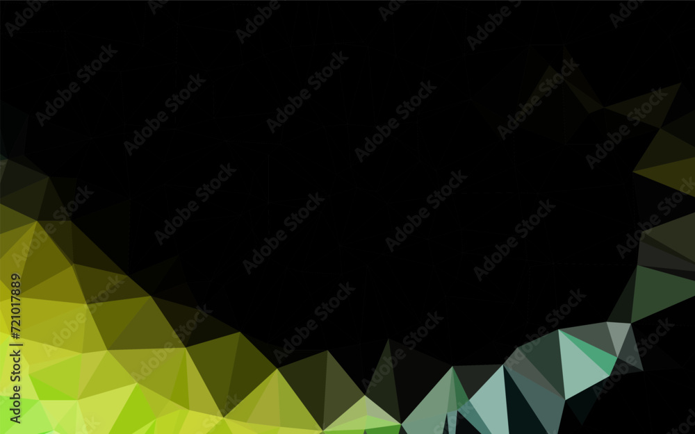 Poster light blue, yellow vector polygon abstract layout. triangular geometric sample with gradient. textur
