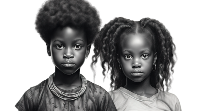 Black History Month isolated on transparent background, Generative ai.