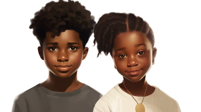 Black History Month isolated on transparent background, Generative ai.