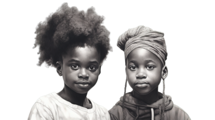 Black History Month isolated on transparent background, Generative ai.