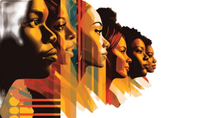 Black History Month isolated on transparent background, Generative ai.