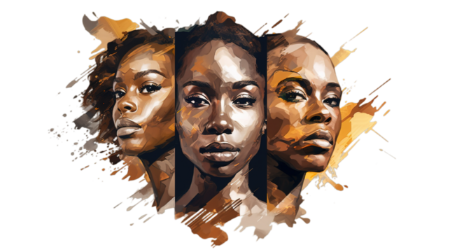 Black History Month isolated on transparent background, Generative ai.