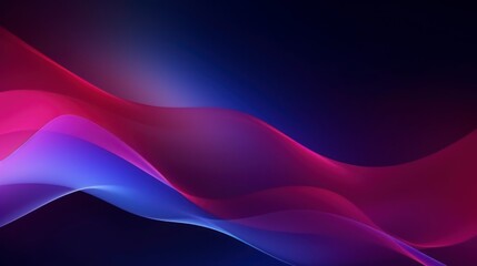 Abstract background with blue and purple wavy lines. illustration. Generative AI