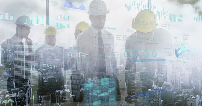 Image of financial data processing over diverse architects