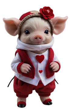 01 Micro Pig wear cute clothes