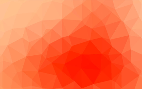 Light Red vector low poly layout. Glitter abstract illustration with an elegant design. Template for your brand book.